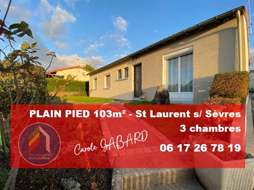 Single Store Saint-Laurent-Sur-Sevre 102m2 - 3 bedrooms