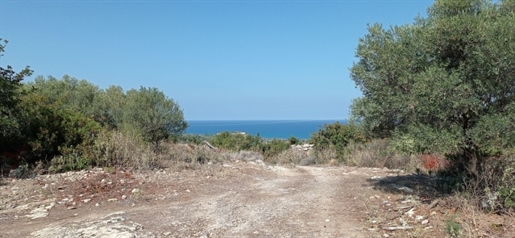 Un beau terrain à Episkopi avec vue sur la mer et un permis de construire.