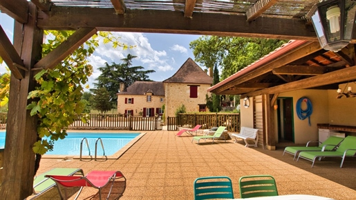 Charmingly Renovated Stone Property - Comprising Main House, 2 Gites - Swimming Pool On Almost 9 Hec