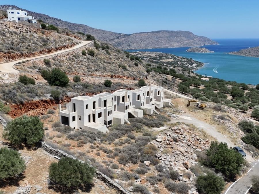 Unfinished complex of villas with swimming pools and sea views for sale