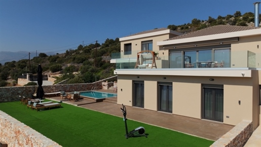 Luxury villa for sale with panoramic sea and town view