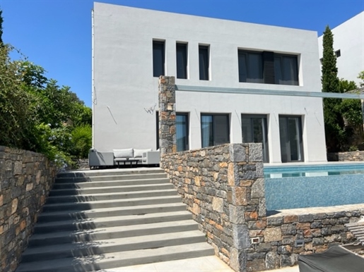 A new - built luxurious villa for sale in Elounda