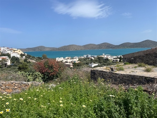 Plot for sale with sea view in Elounda