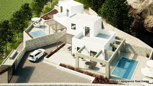 Vivlos Naxos, maison à 130 m avec piscine 