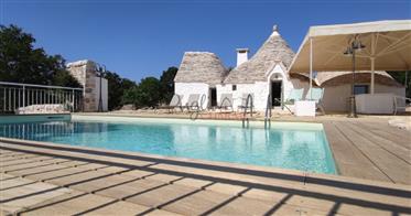 Trulli complex with pool