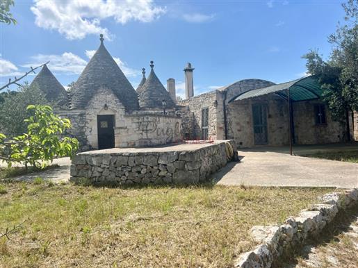 Beautiful complex of renovated trulli and lamie for sale