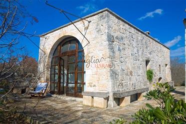 Beautiful stone farmhouse for sale and a trullo to be restored