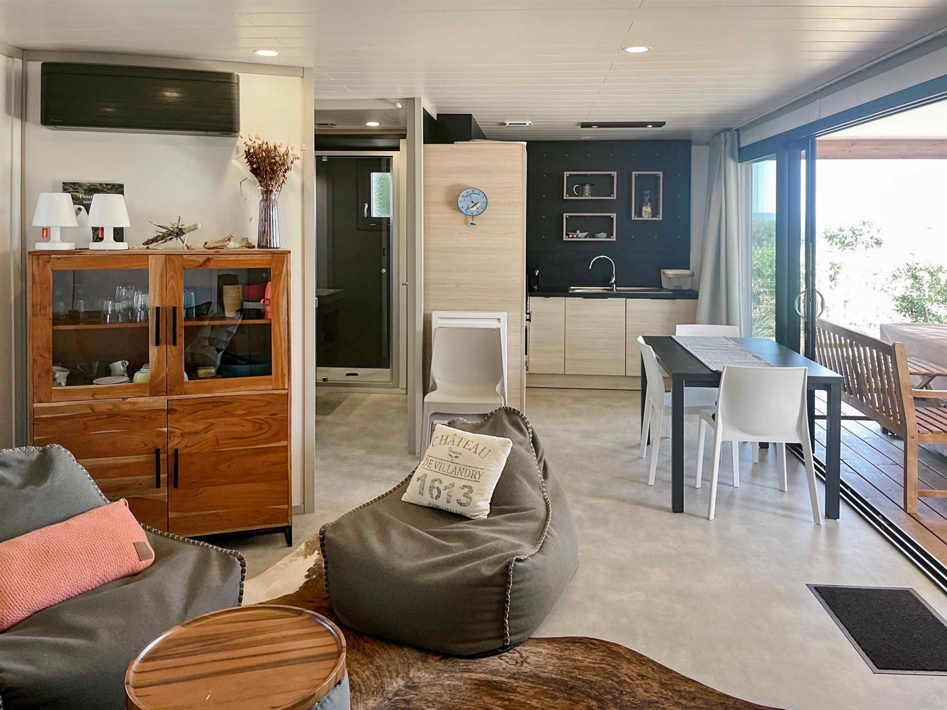 Stylish chalet with landscaped garden