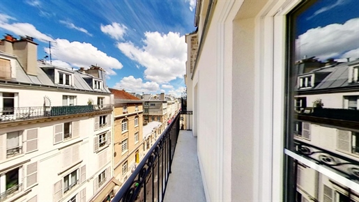 Rue Delambre - 2P rénové avec balcon