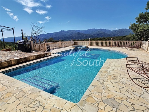 Exceptional Property With Panoramic Views And Land, Ceret