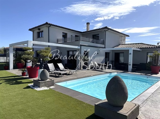 Moderne Villa mit Pool und Aussicht, La Redorte