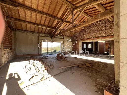 Stone Farmhouse And Professional Premises, Partly Constructed, Perpignan