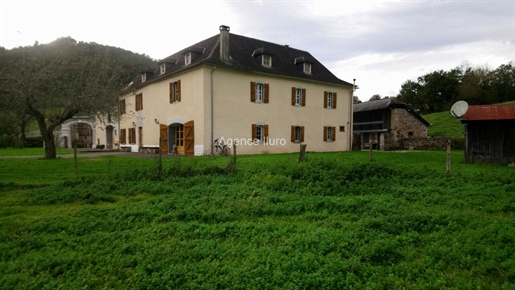 Near Oloron - Real estate complex with agricultural land and woods -