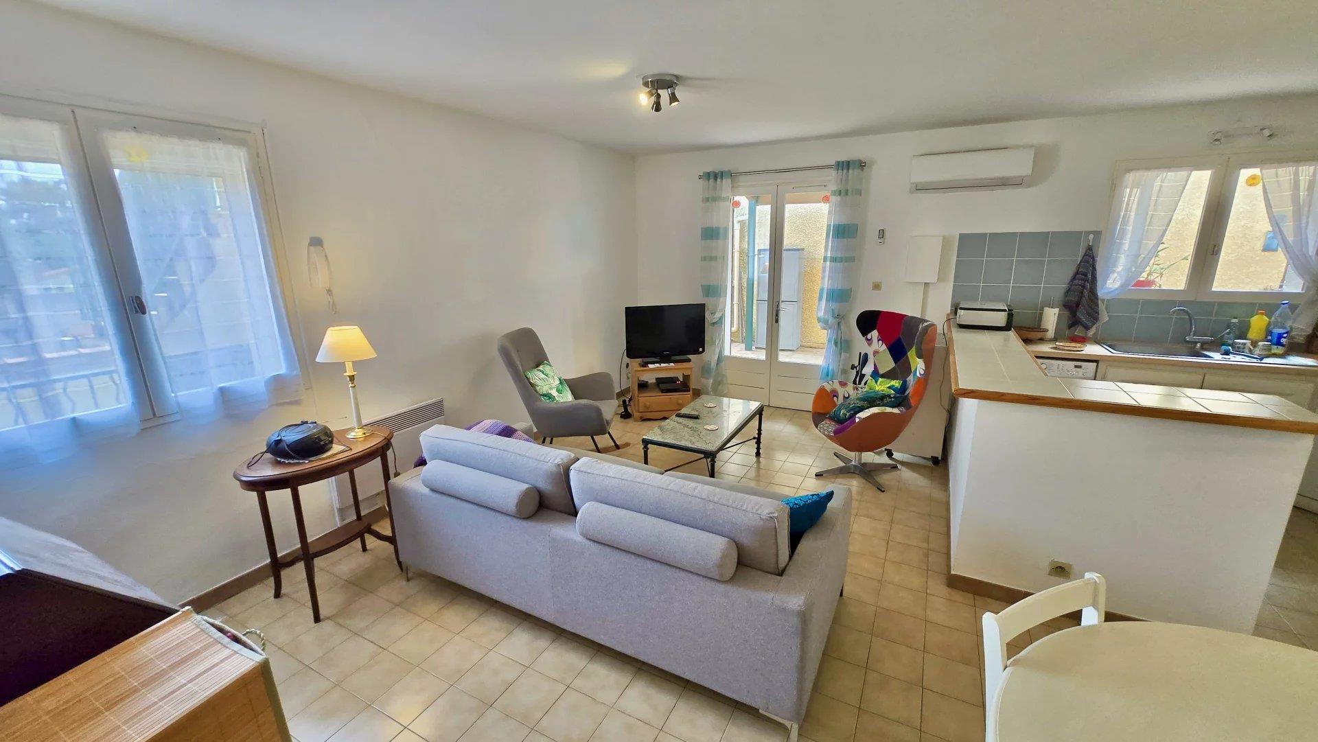 Charming 3-Bedroom Apartment with Large Terrace in the Heart of the South of France