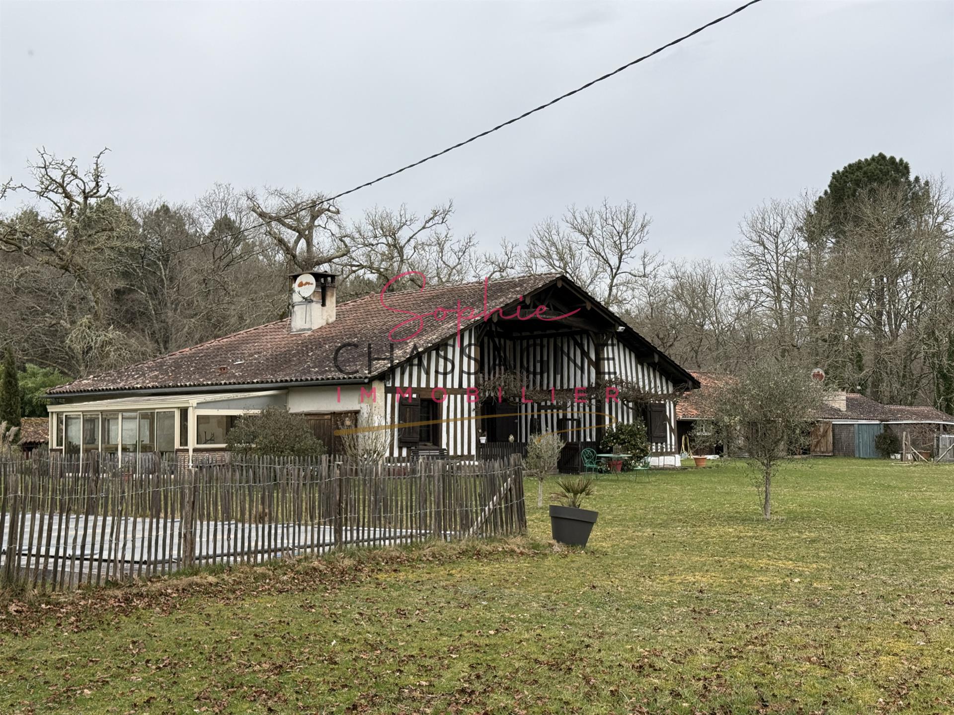 Entre Langon et Mont de Marsan, propriété équestre avec 2 logements sur plus de 7 hectares ...