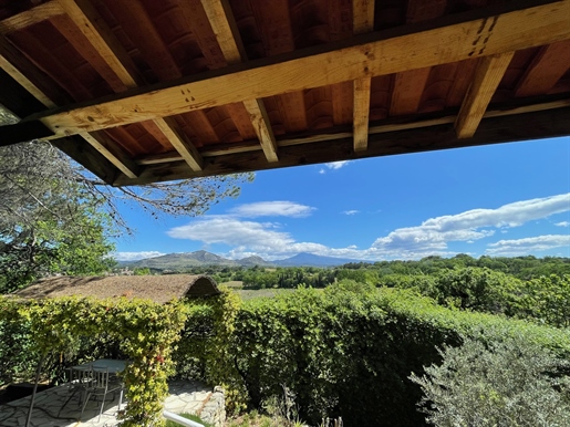 Villa with view of Dentelles and Ventoux