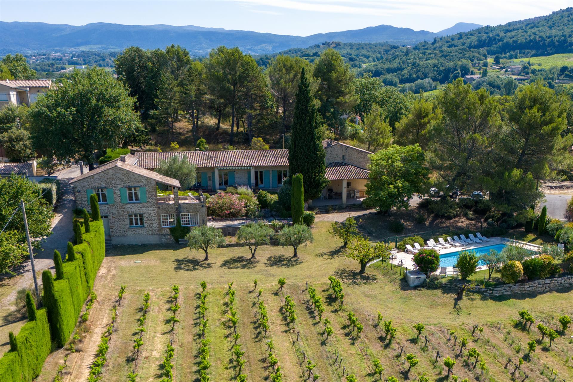 Exceptional Provençal Property in Vaison-la-Romaine: Charm, Volume and Panoramic View