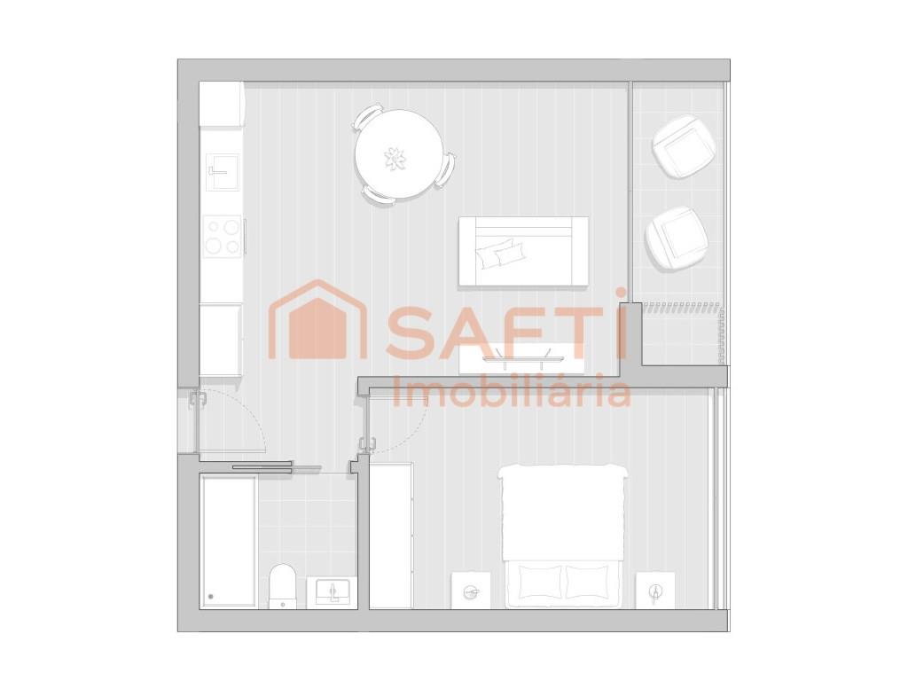 Apartamento 1 Dormitorio - Boa Terra, Vagueira