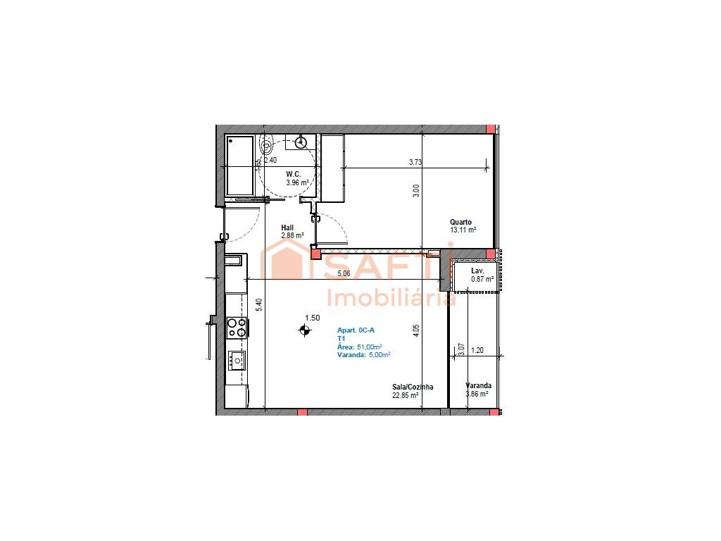 Apartamento 1 Dormitorio - Boa Terra, Vagueira