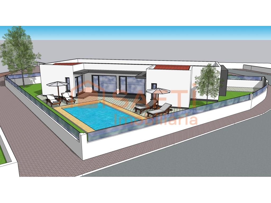 Detached ground floor house T3 with Pool, in Turquel