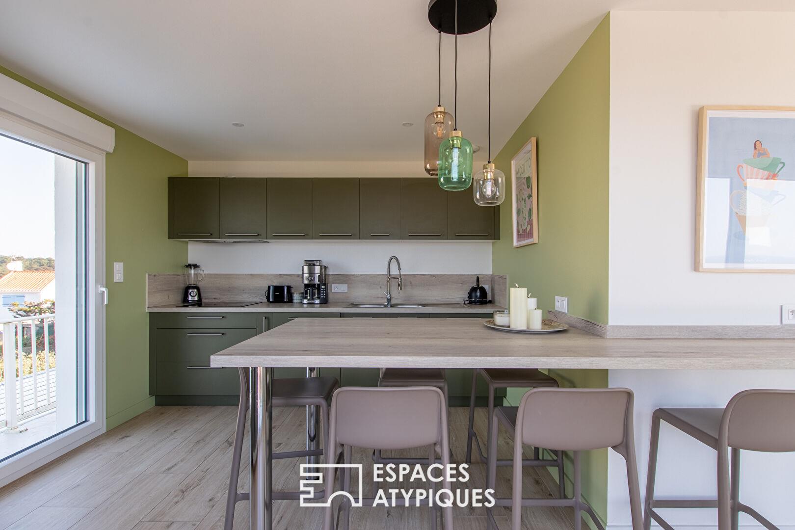 Maison d'architecte vue mer