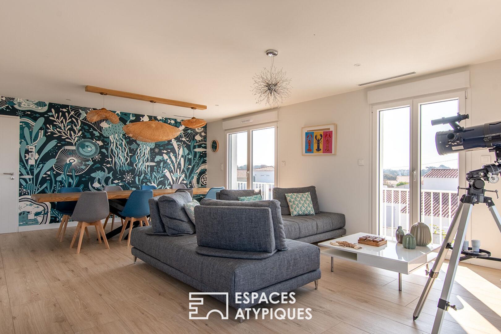 Maison d'architecte vue mer