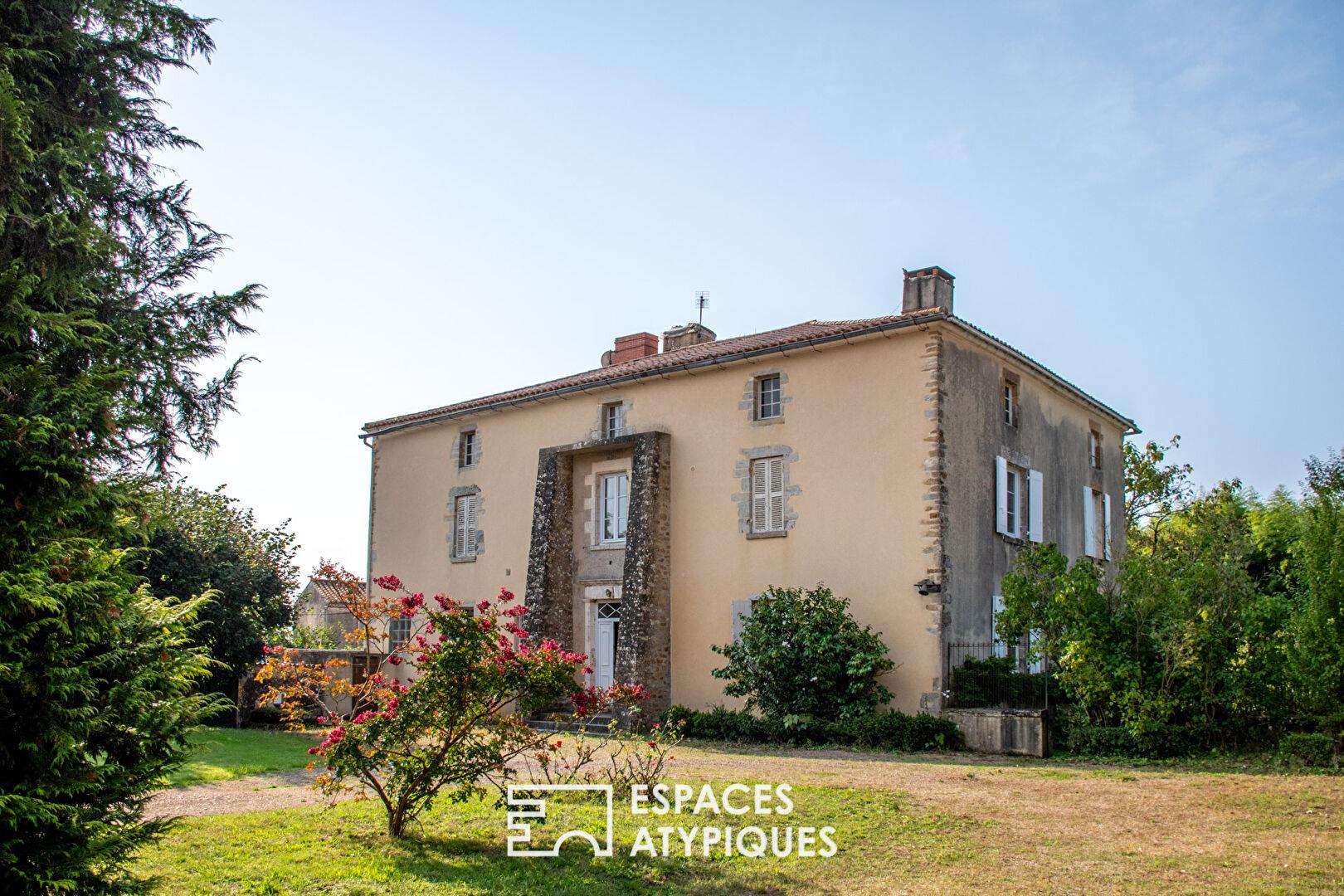 Historic property on a feudal motte with a farmhouse