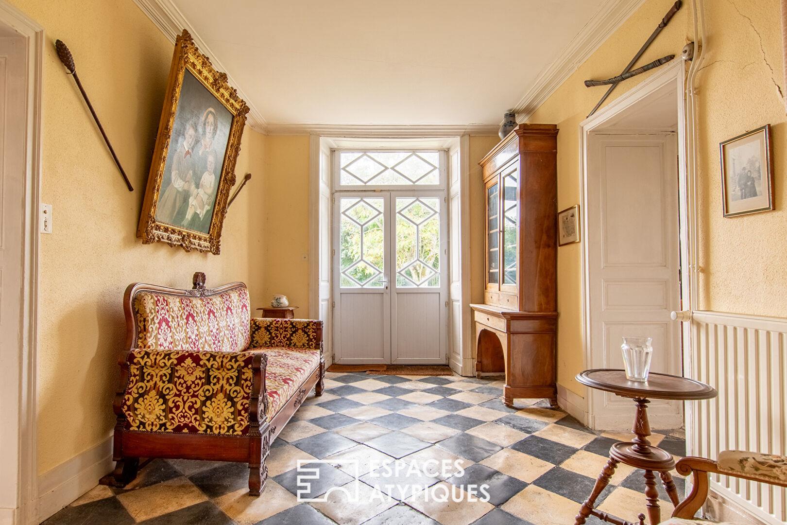 Historic property on a feudal motte with a farmhouse