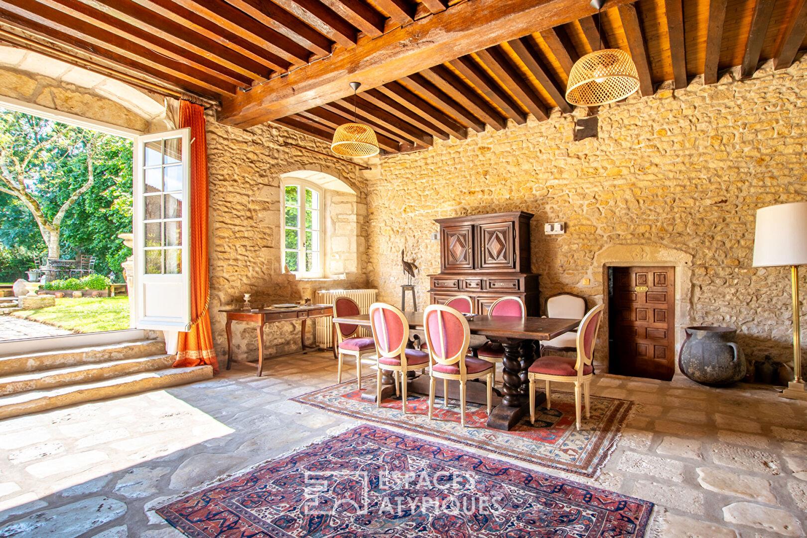 Renovated stately home and its intimate garden
