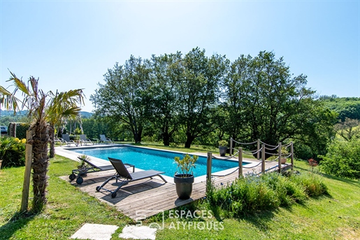 Authentic stone property with swimming pool and outbuilding