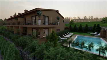 Moradia T1+2 nova construção com jardim e piscina comum em Algoz