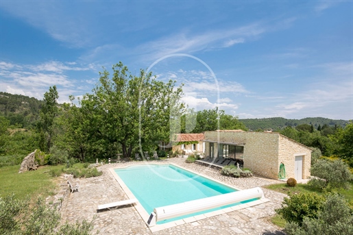 Stone-Built former farmhouse with pool for sale in Céreste