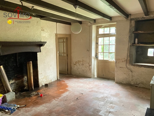Old Country House To Renovate With Outbuildings And Opposite Garden