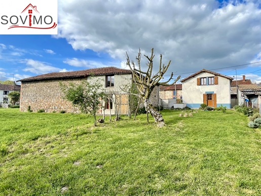 In A Hamlet, Pied À Terre + Old Converted Barn: Cottage + Garage, Attached Land