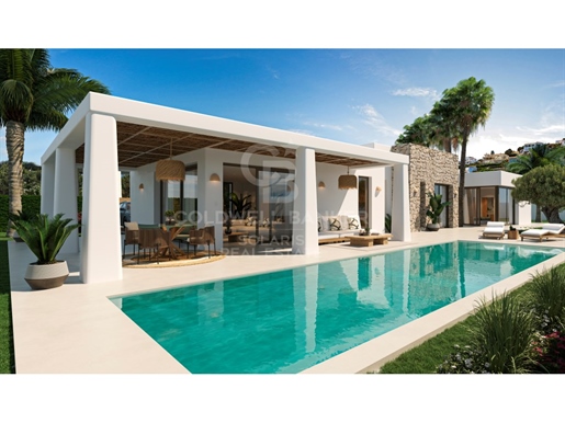 Villa de luxe de style Ibiza à La Granadella - Jávea. Permis de construire accordé
