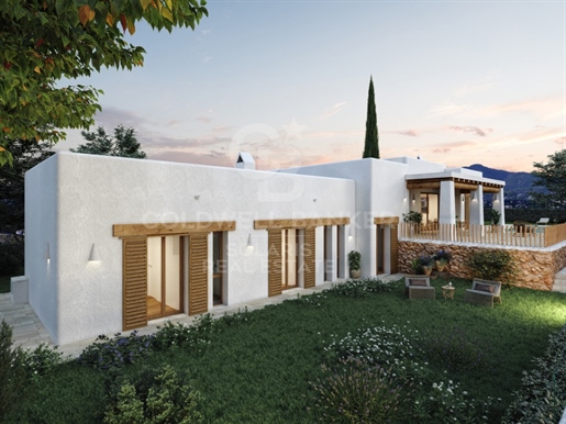 Luxe villa in Ibiza-stijl in La Granadella - Jávea. Bouwvergunning verleend