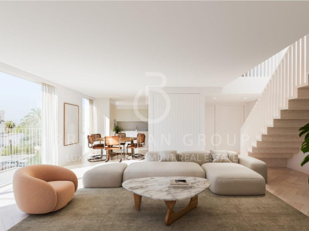 Penthouse T5 duplex nova, no Conde da Ribeira, Lisboa