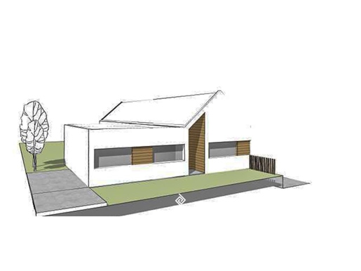 Land in Francelos with approved project for single-storey villa