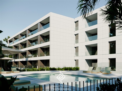 Апартаменты T1 + 1 в частном кондоминиуме на пляже Мадалена