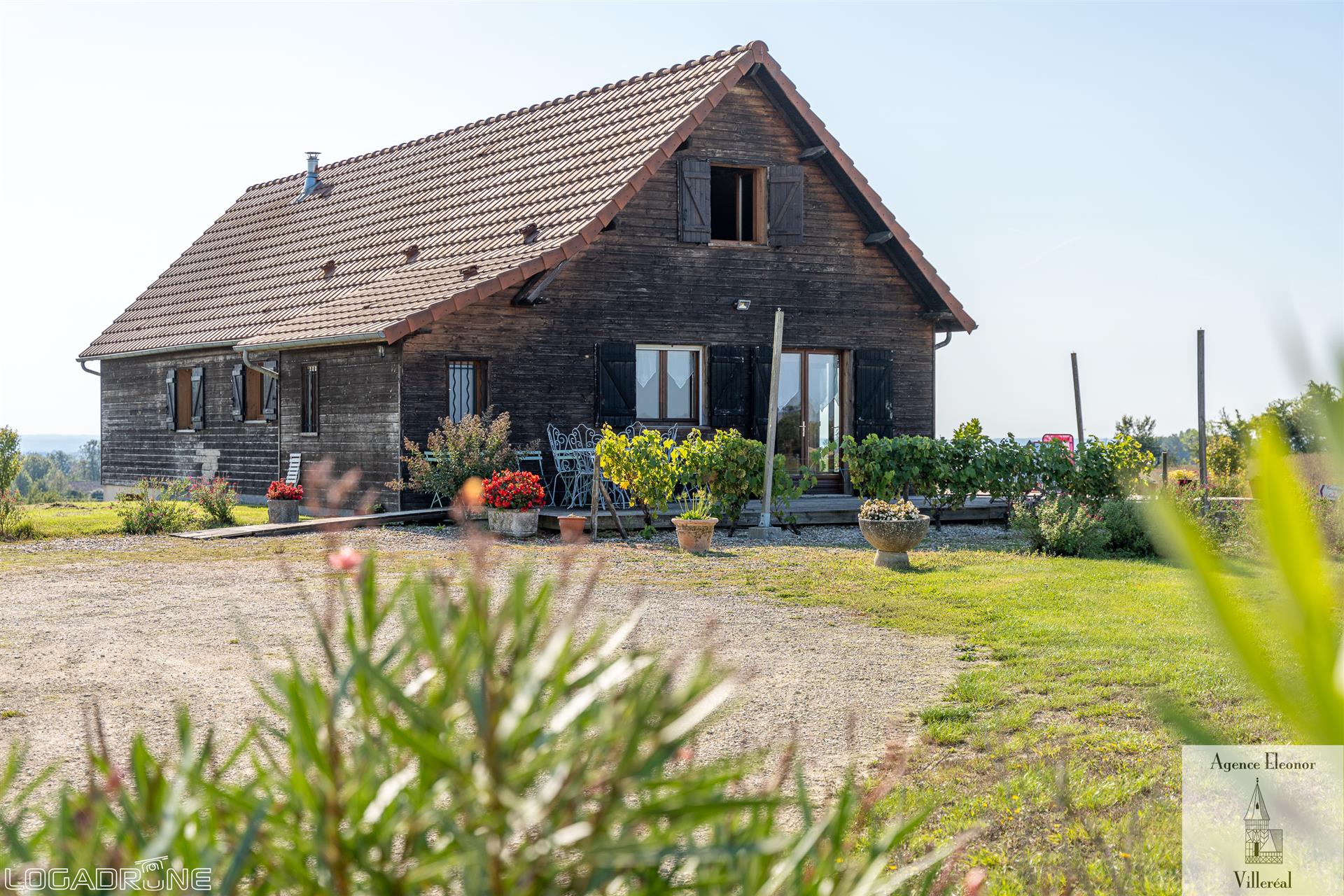 Frame house with panoramic views