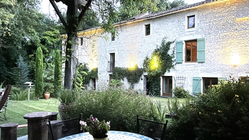 Beautiful Renovated Old Stone Mill, Chateaux Views, Exotic Gardens, New Pool