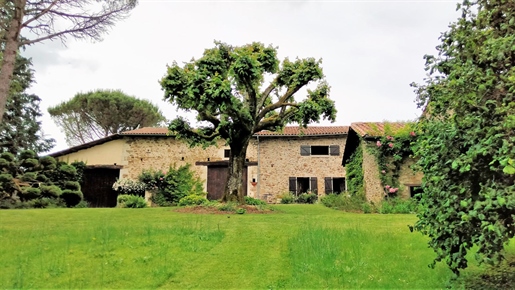 Reduction - Charente Historic Stone Longère, 3 beds, barns, exotic gardens, 10 minutes from the Golf