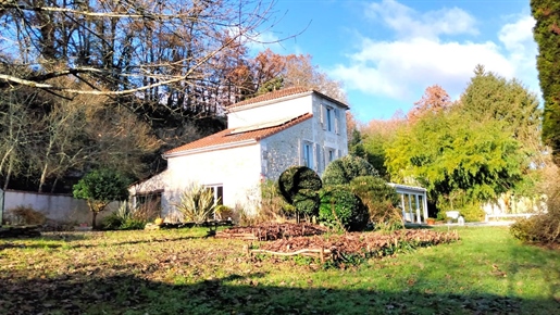 River Charente, Stone Villa, 5 Bed, Pool, Woodland, Views, Privileged Location