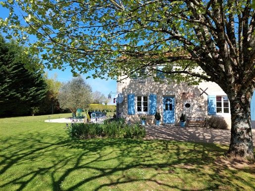 Charente, Stone Farmhouse, Views, Nr. Verteuil, 3 beds, Barns