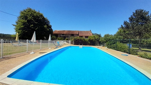 Charming new build for sale with 4 gites, swimming pool and gardens in the Dordogne