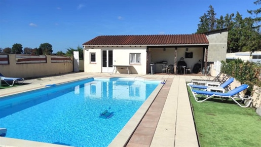 Mauprévoir,, 4 Bed Village Property, 10 x 5 In-Ground Pool, Rental Potential