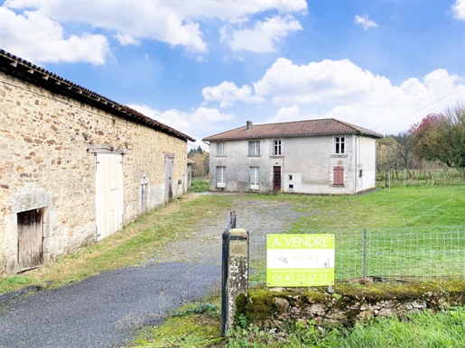 Dom wiejski o powierzchni 22 ha w gminie Cussac (87) i dom mieszkalny o powierzchni 60 ha