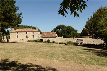 A handsome country property in 10 acres with superb swimming pool, peace and quiet, nr Villeneuve su