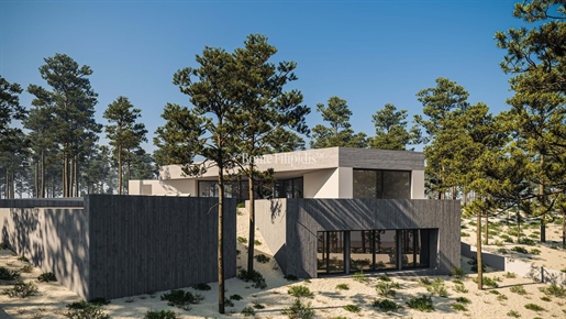 Superbe maison contemporaine est située dans la belle forêt de pins de Carvalhal