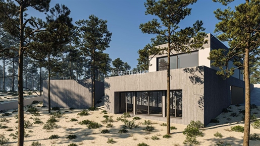 Superbe maison contemporaine est située dans la belle forêt de pins de Carvalhal
